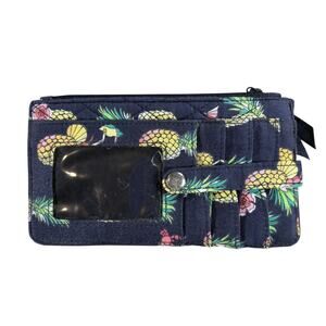 Vera Bradley Wallet Credit Card Money Pineapple All Over Design